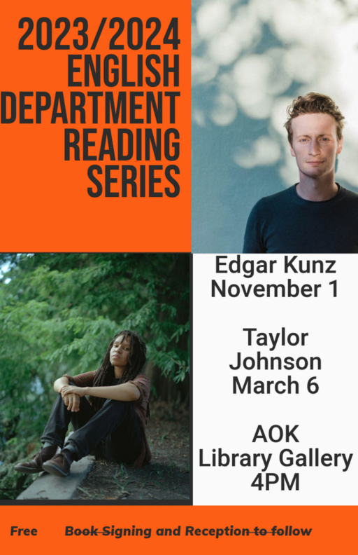 The English Department Reading Series 2023/2024