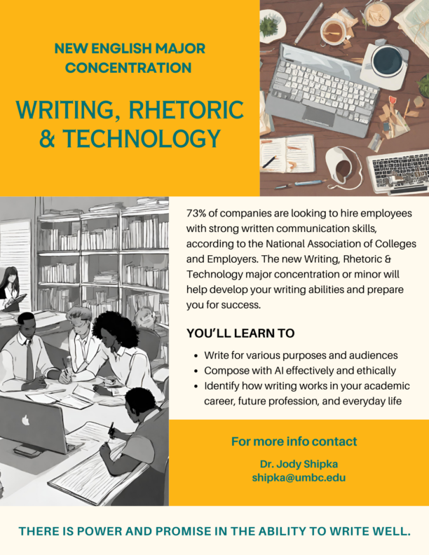 New Major Concentration: Writing, Rhetoric, & Technology